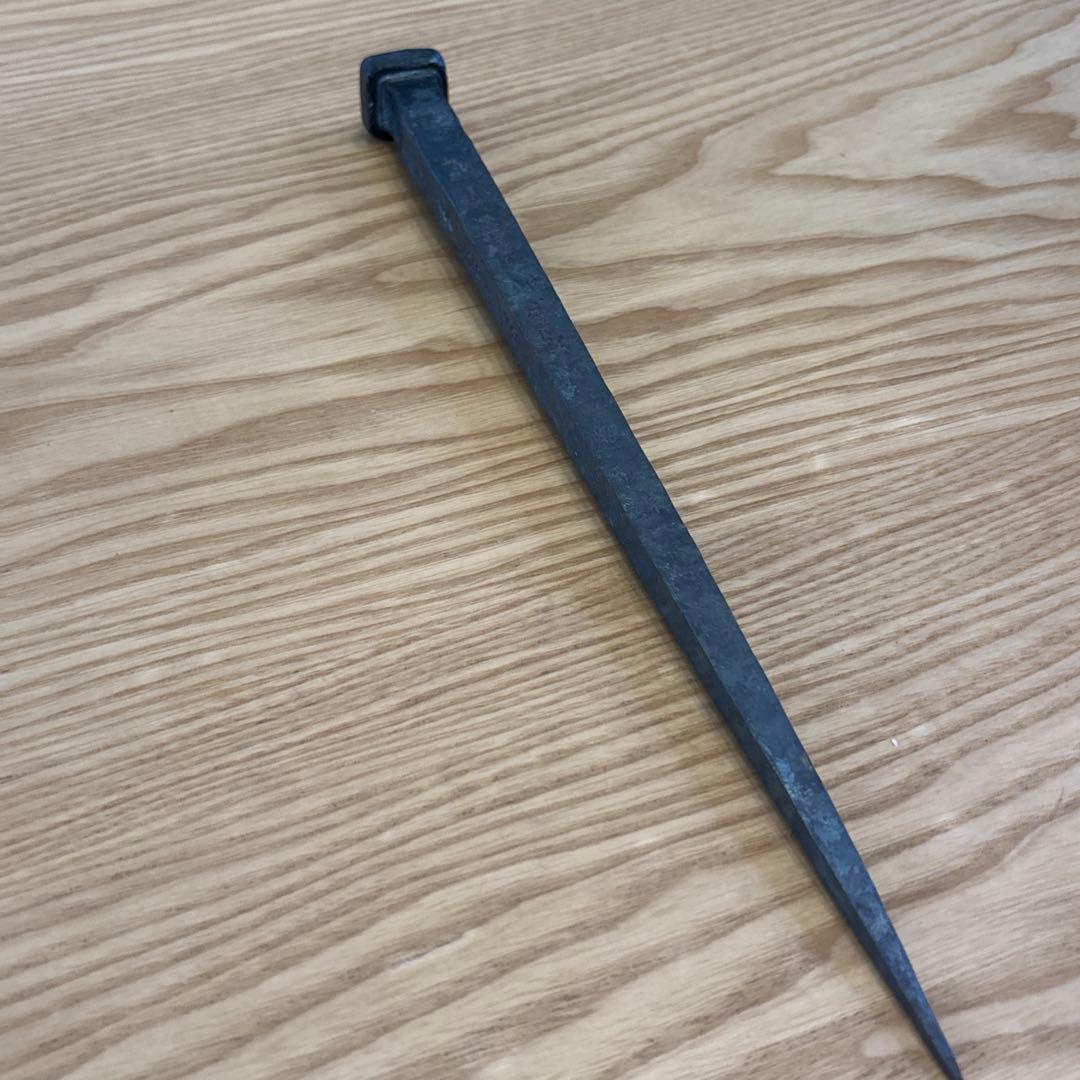 【超希少】薬師寺再建用 千年釘 白鷹幸伯 作（宮原金物店 説明書・桐箱付）本物！