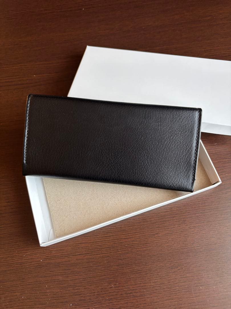 皇居菊の御紋入り 長財布 ブラック