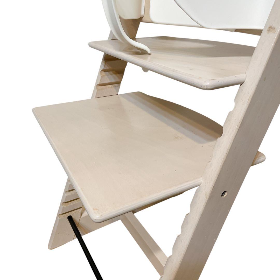 ストッケ　トリップトラップ　ホワイトウォッシュ　ベビーセット付き　シリアル4