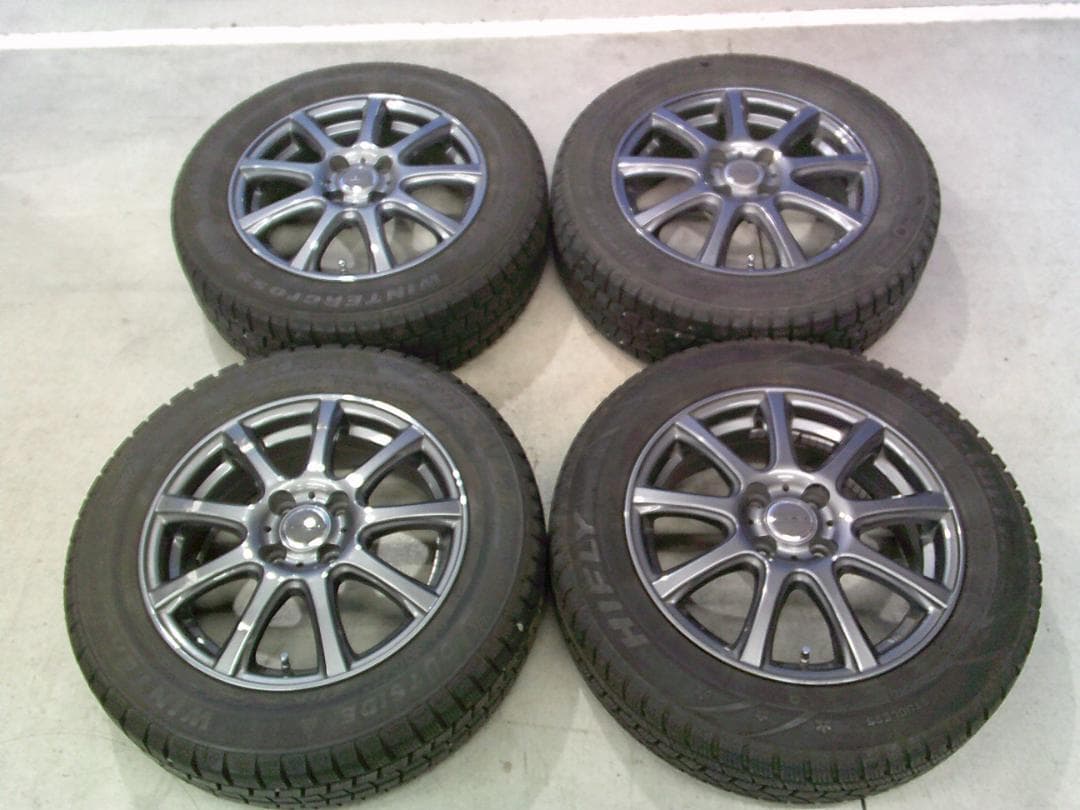 送料込☆中古スタッドレスセット☆185/65R15☆アクア・ノート・デミオ等