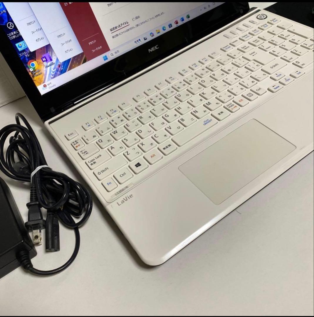 Windows11 オフィス付き　Webカメラ　高速起動SSD NECノートPC