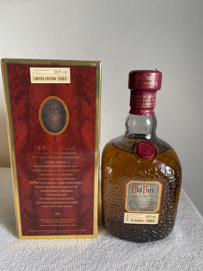 オールドパー カスクストレングス 750ml 58.8%