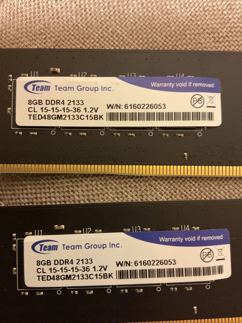TEAMGROUP DDR4-2133MHz 16GB (8GB×2枚)