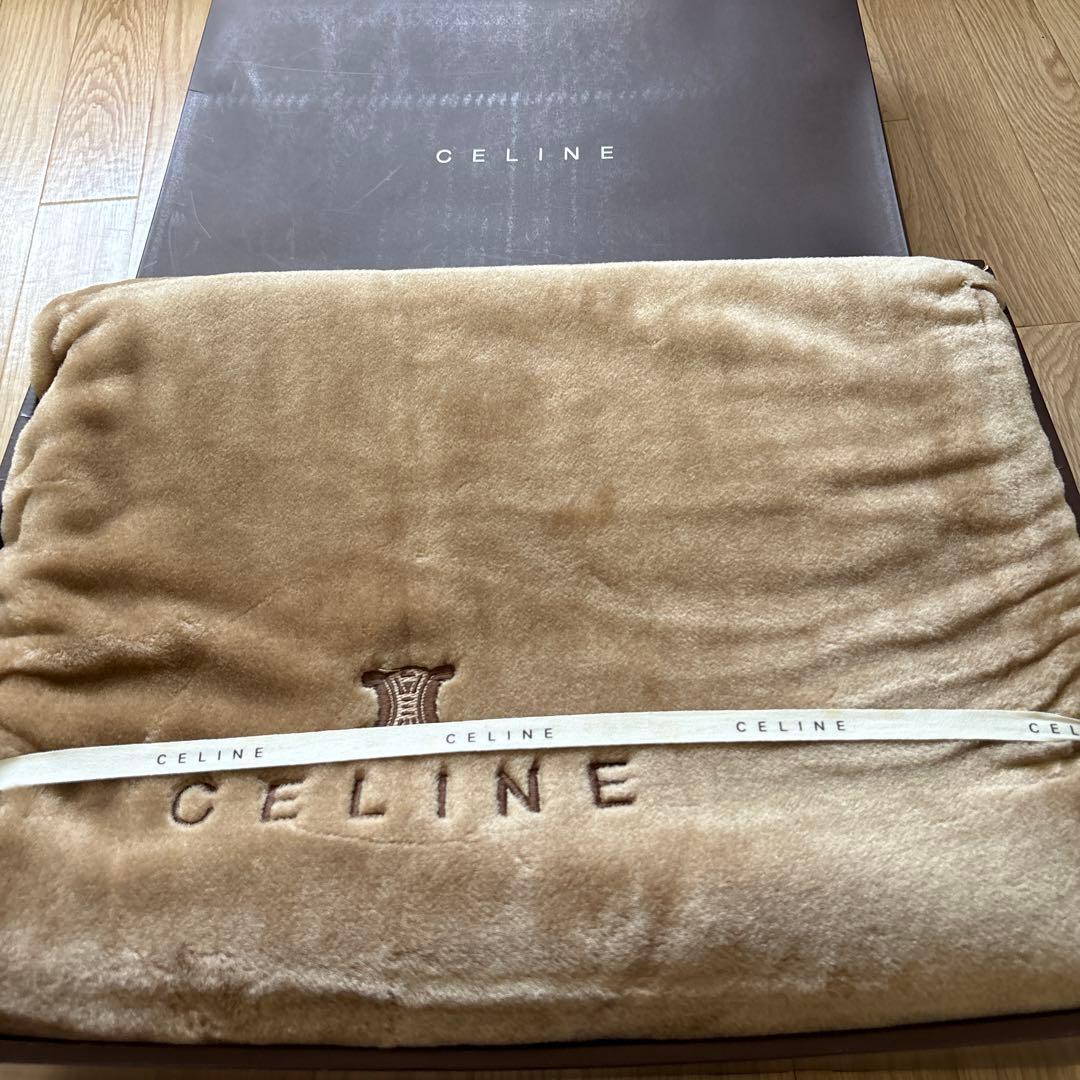 セリーヌ　ニューマイヤー毛布 新品　ブラウン(キャメル)