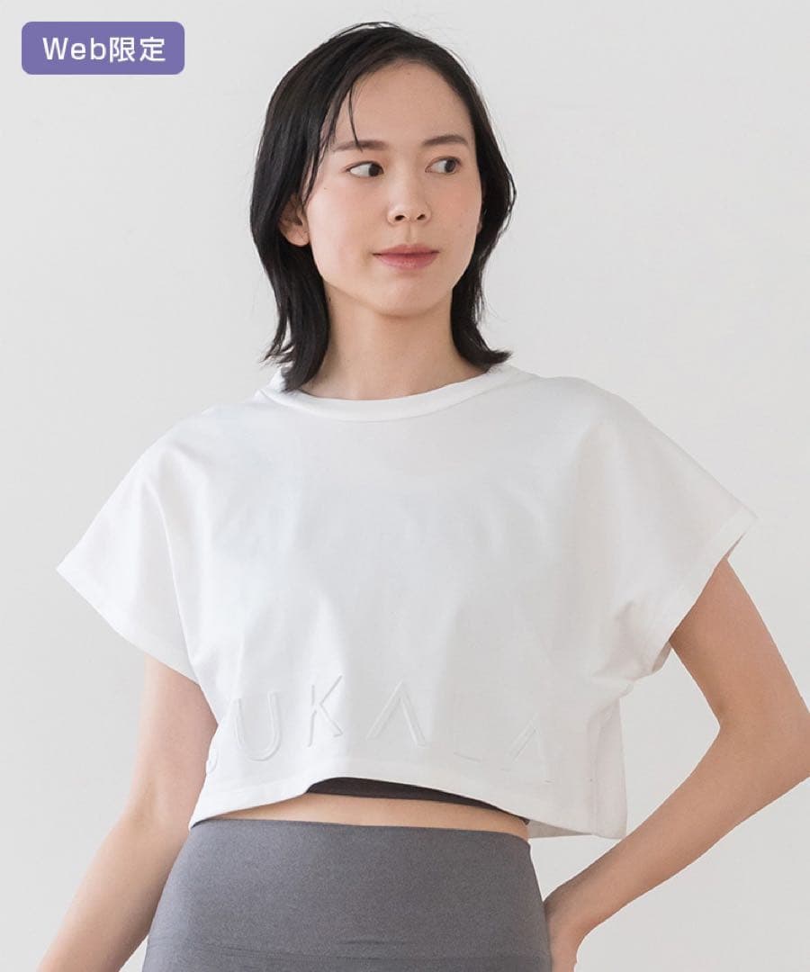 【SUKALA】ブラトップ付きエンボスTee Lサイズ