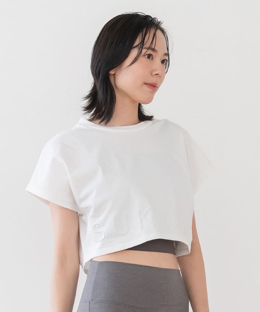 【SUKALA】ブラトップ付きエンボスTee Lサイズ