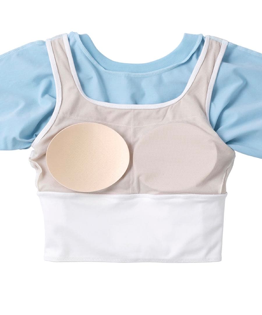 【SUKALA】ブラトップ付きエンボスTee Lサイズ