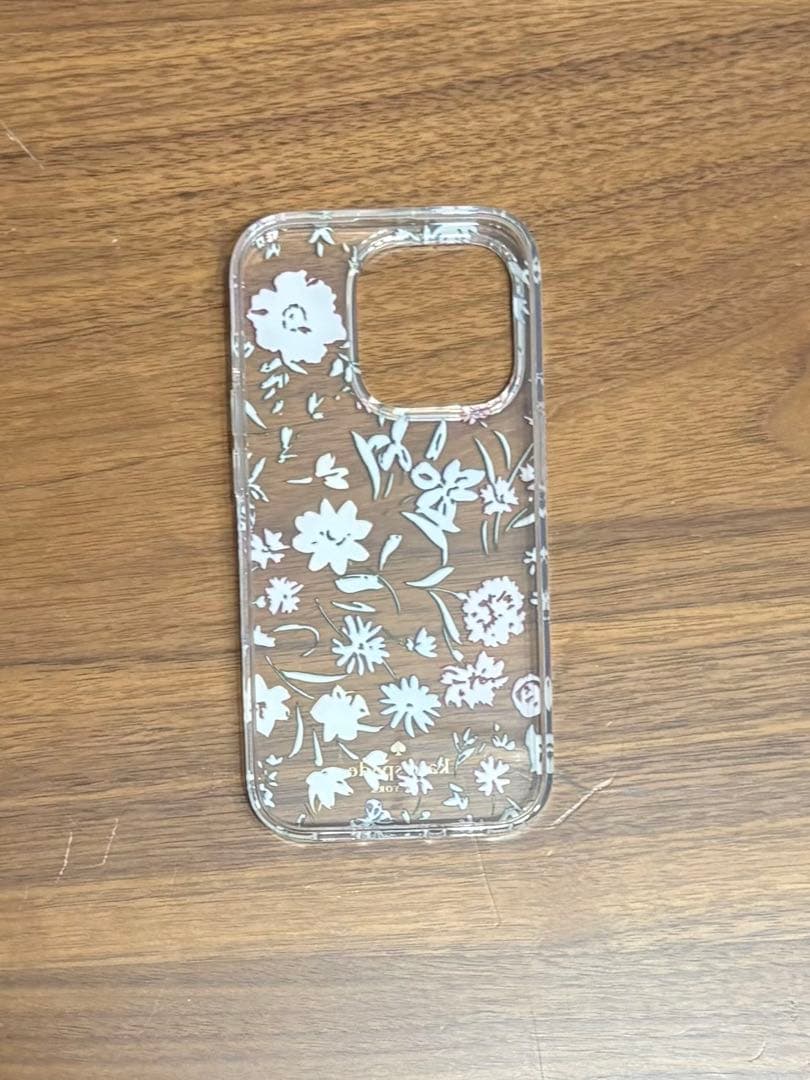 ☆美品☆ KATE SPADE iPhone14Proケース スマホリング付属