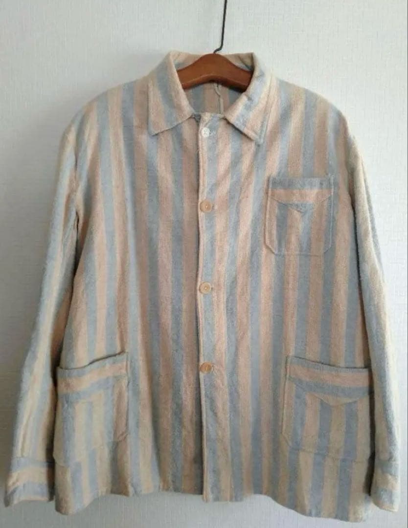 30年代 フレンチ スリーピングジャケット ヴィンテージ ユーロワーク