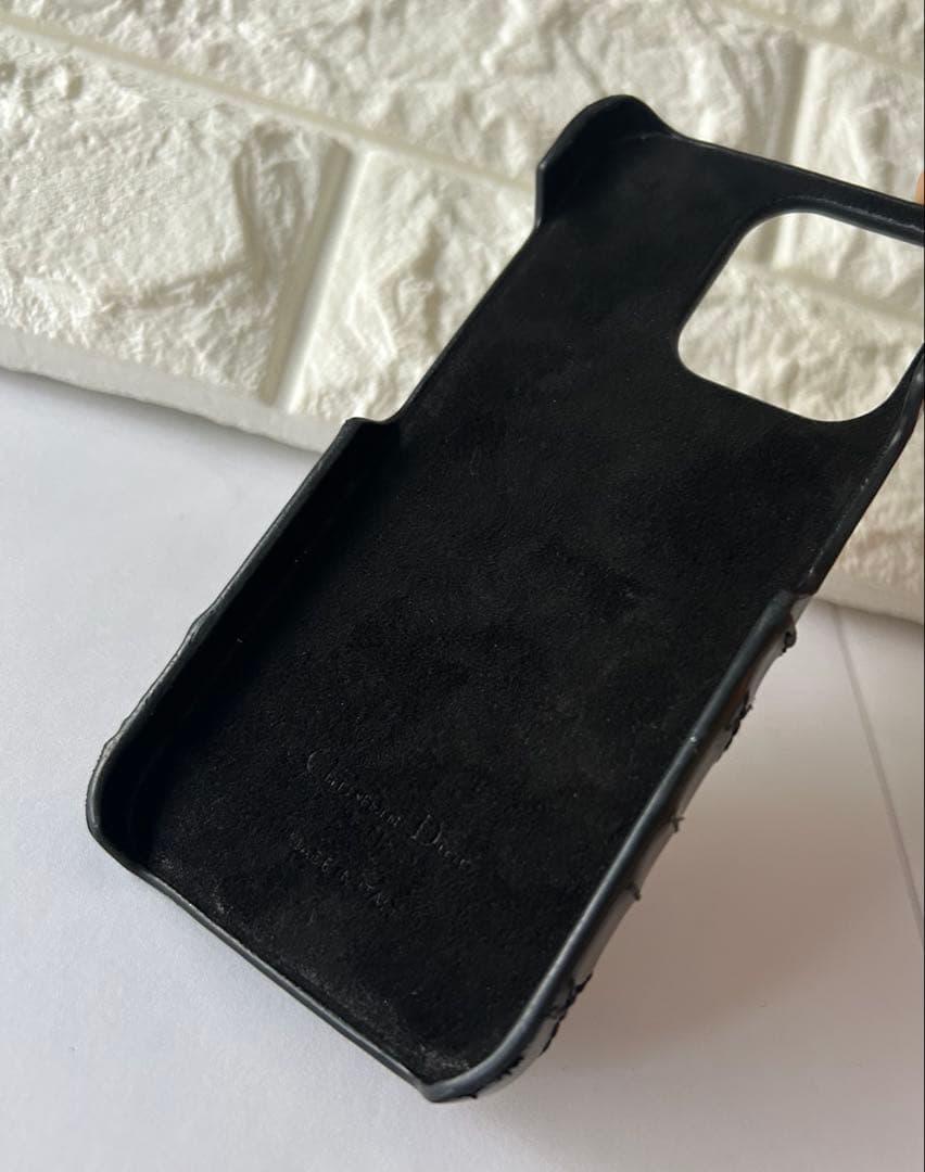 Dior ディオール ブラック エナメル　iPhone13proケース