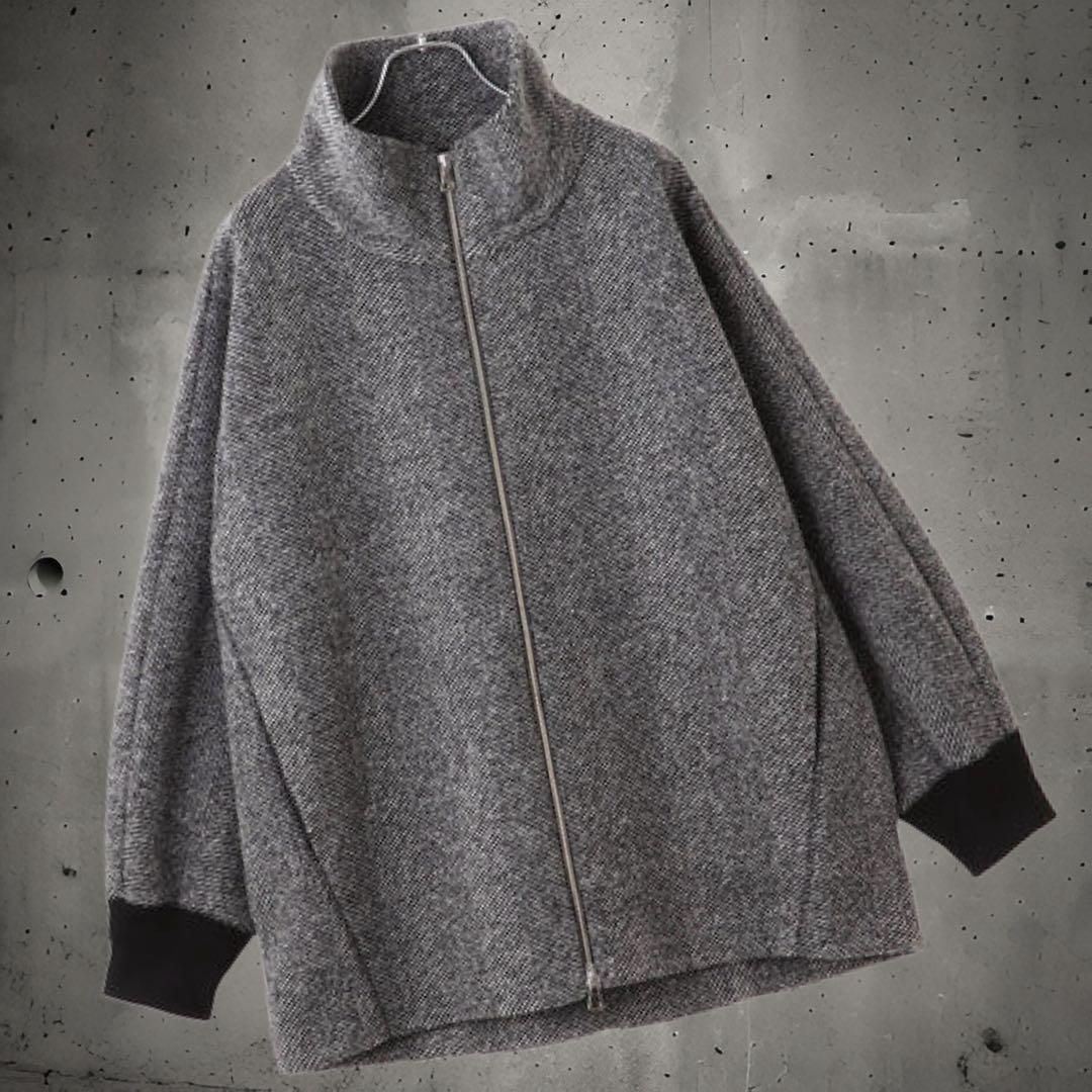 完売品 ADAM ET ROPE ヘリンボンツイード ボンディング コーディガン