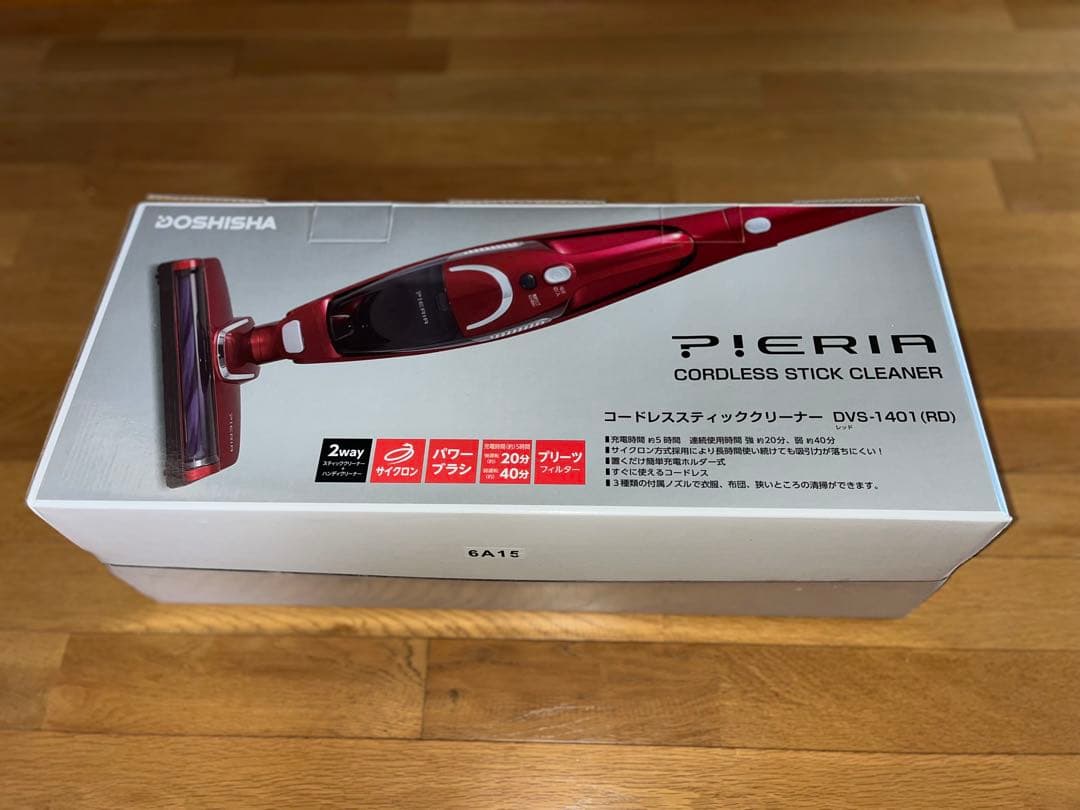 TOSHIBA コードレススティッククリーナー DVS-1401(RD)