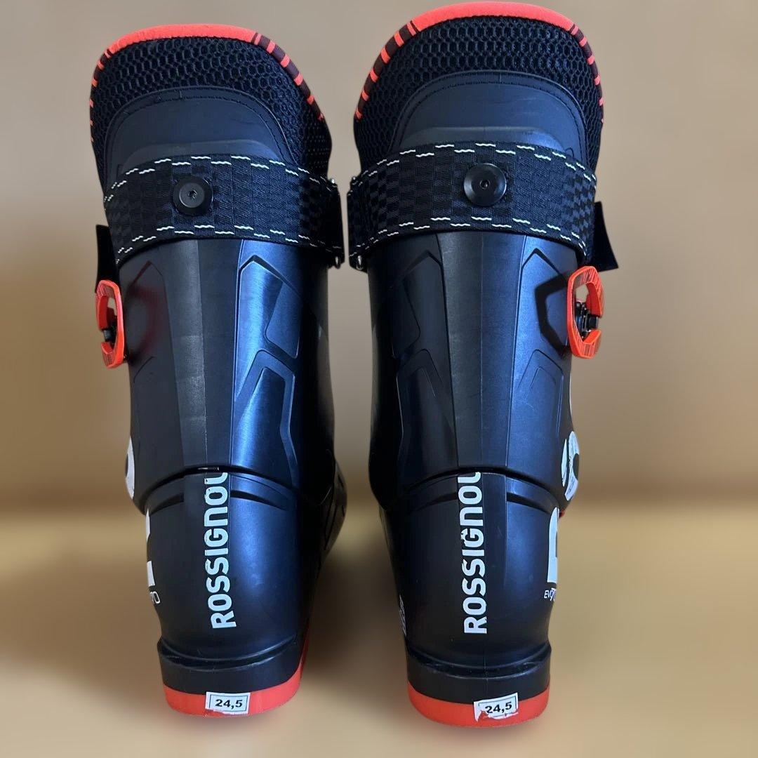 スキーブーツ 、ジュニア、子供用、ブラック/レッド