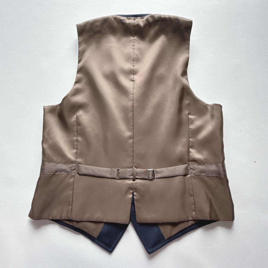 【極美品】スーツセレクト アルフレッドブラウン スーツ ３点セットアップ