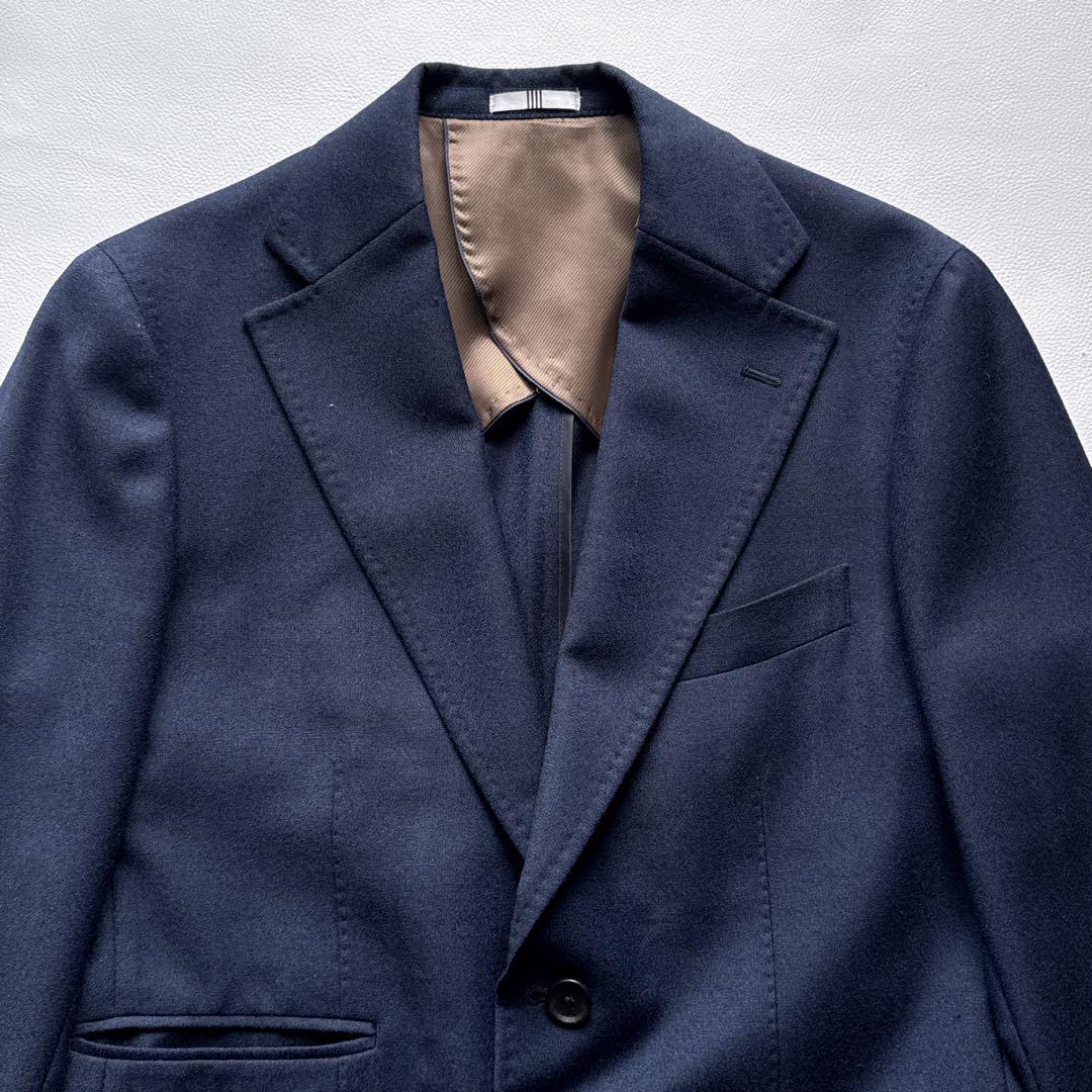 【極美品】スーツセレクト アルフレッドブラウン スーツ ３点セットアップ