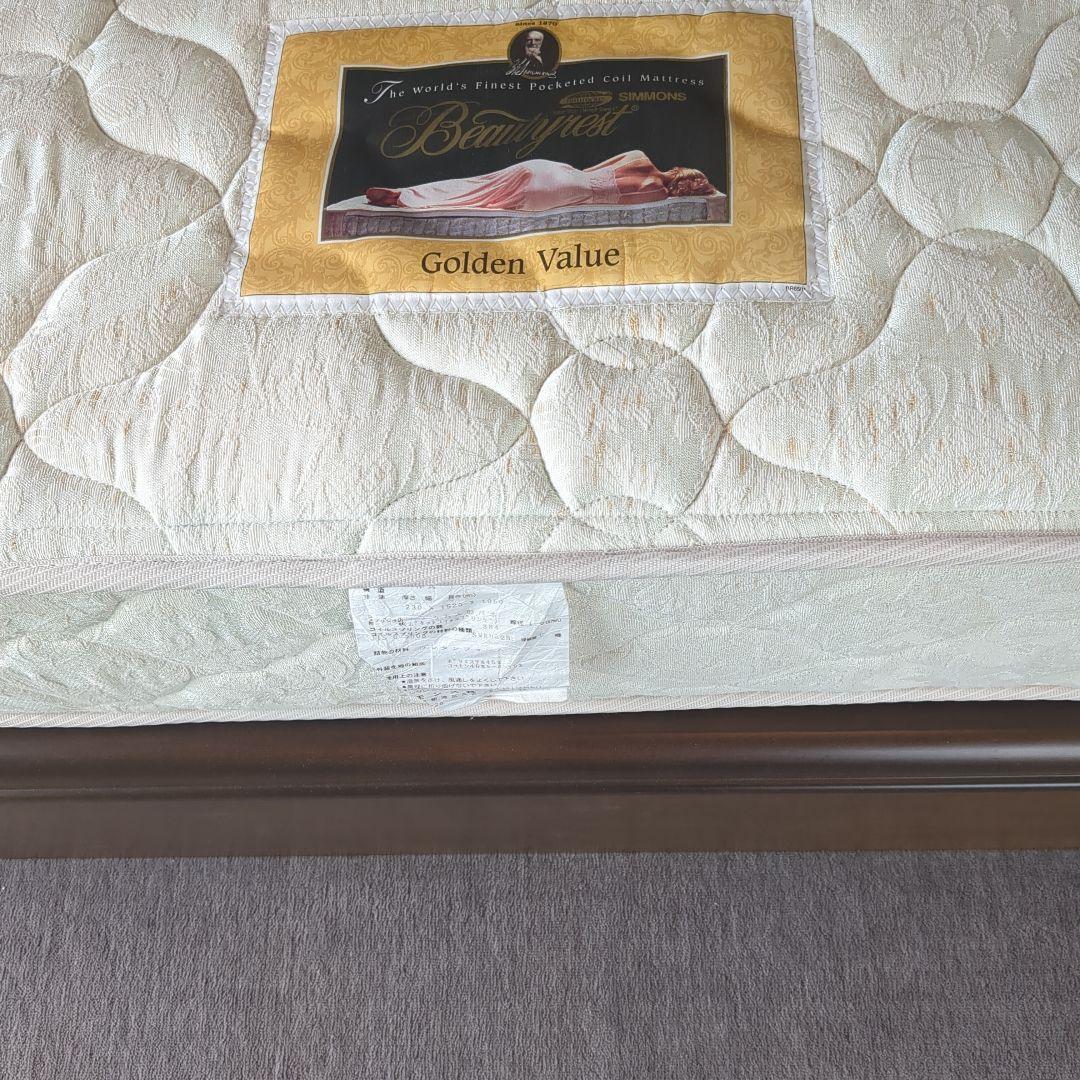 Simmons キングサイズ　引出し付き ベッド(引取り限定です)