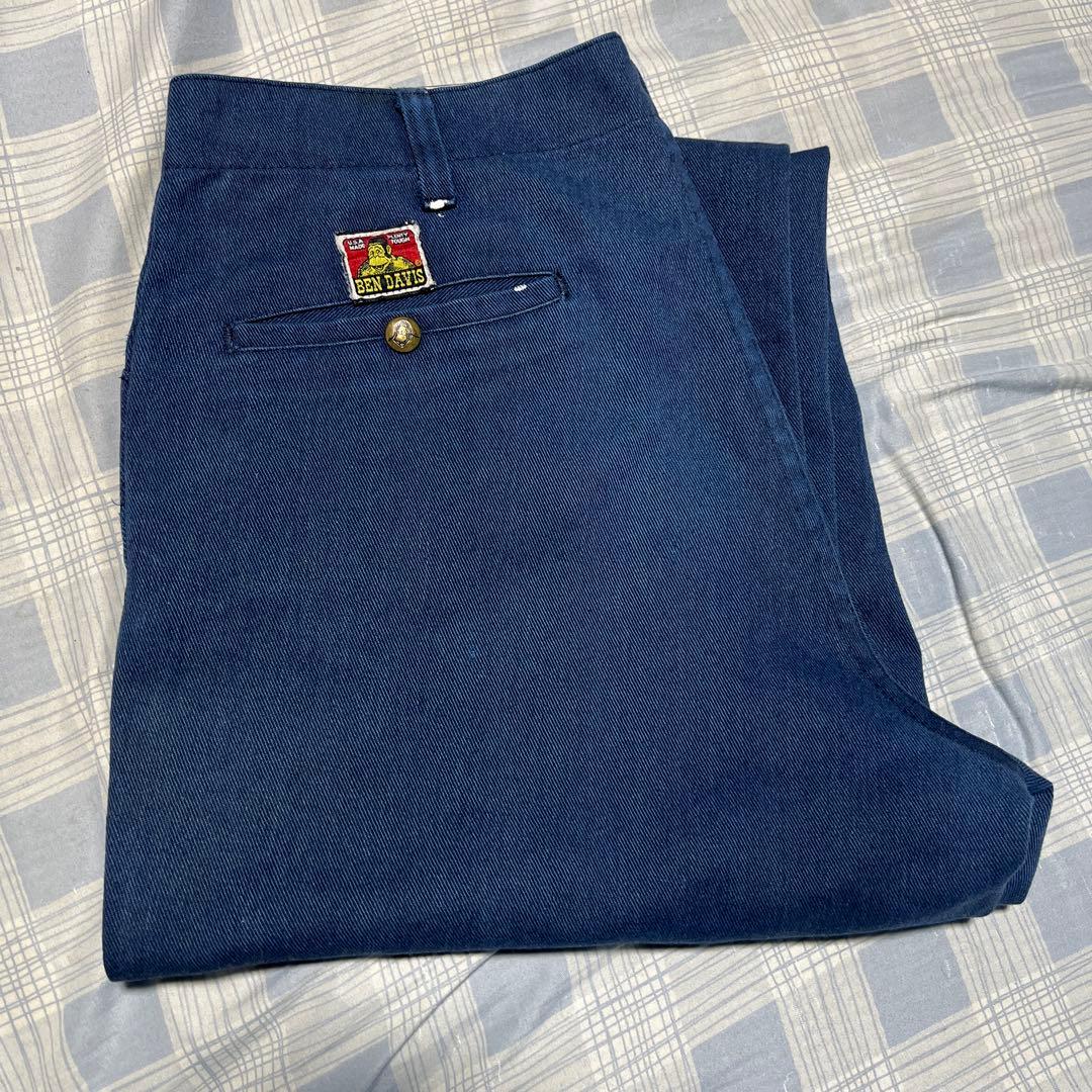 S*迎様 (希少)90s USA製フリスコパンツw34 ネイビー