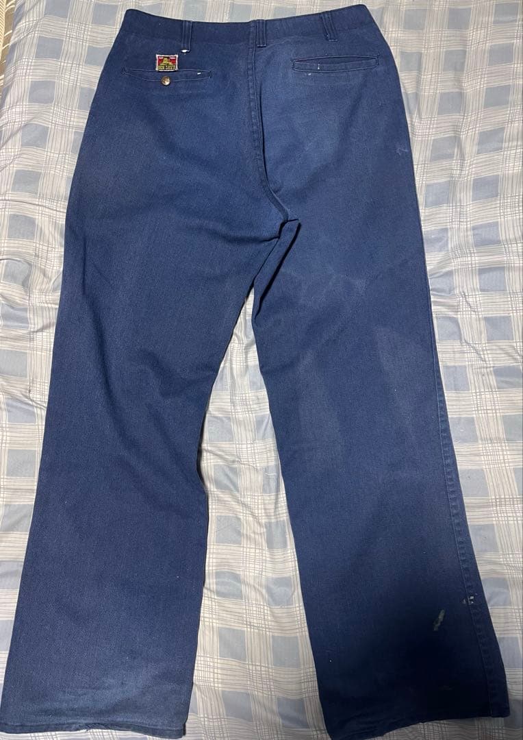 S*迎様 (希少)90s USA製フリスコパンツw34 ネイビー