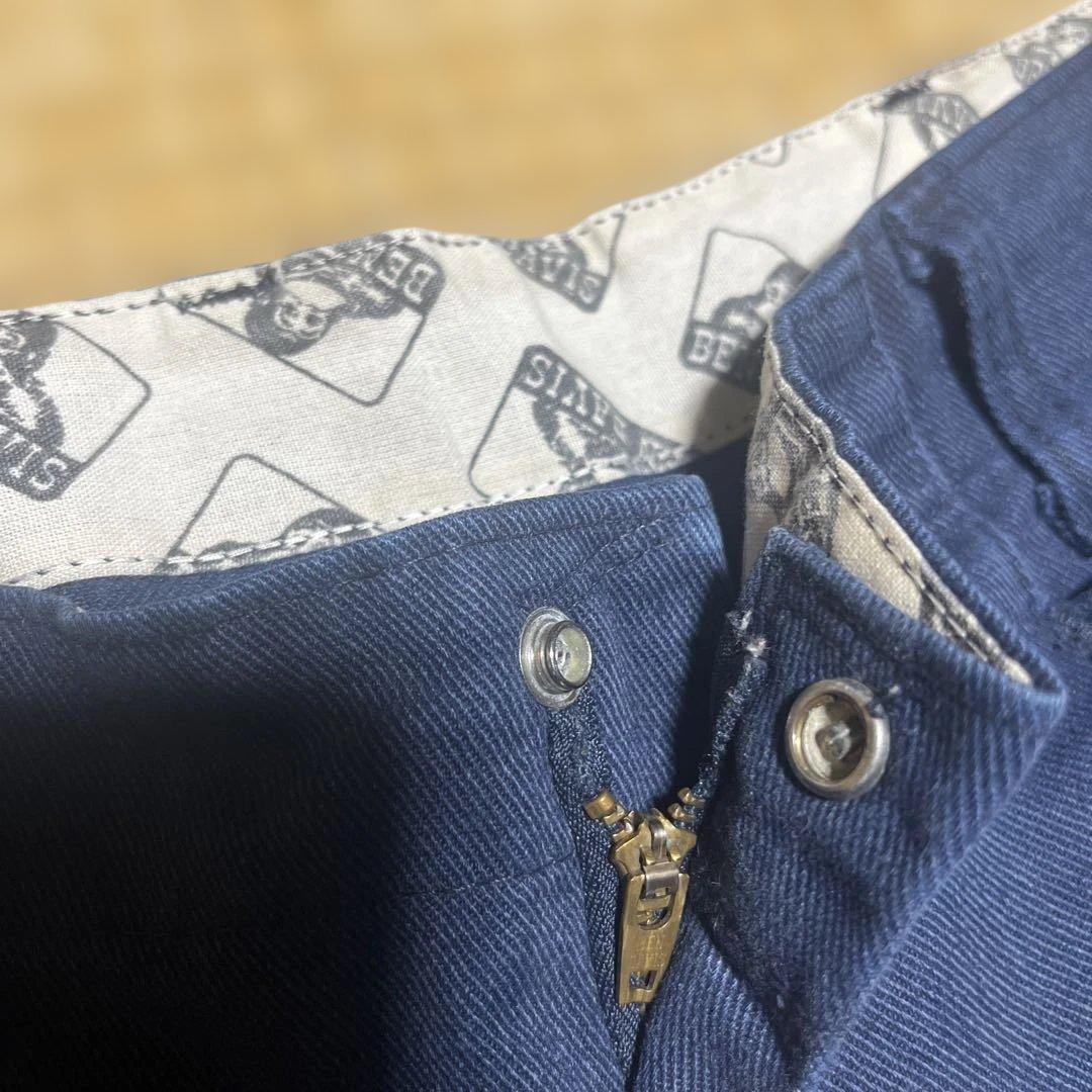 S*迎様 (希少)90s USA製フリスコパンツw34 ネイビー