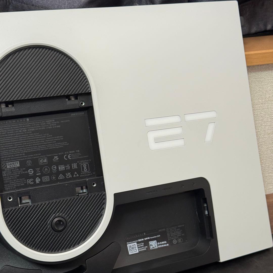 AW2723DF 2K 280hz 1ms ゲーミングモニター