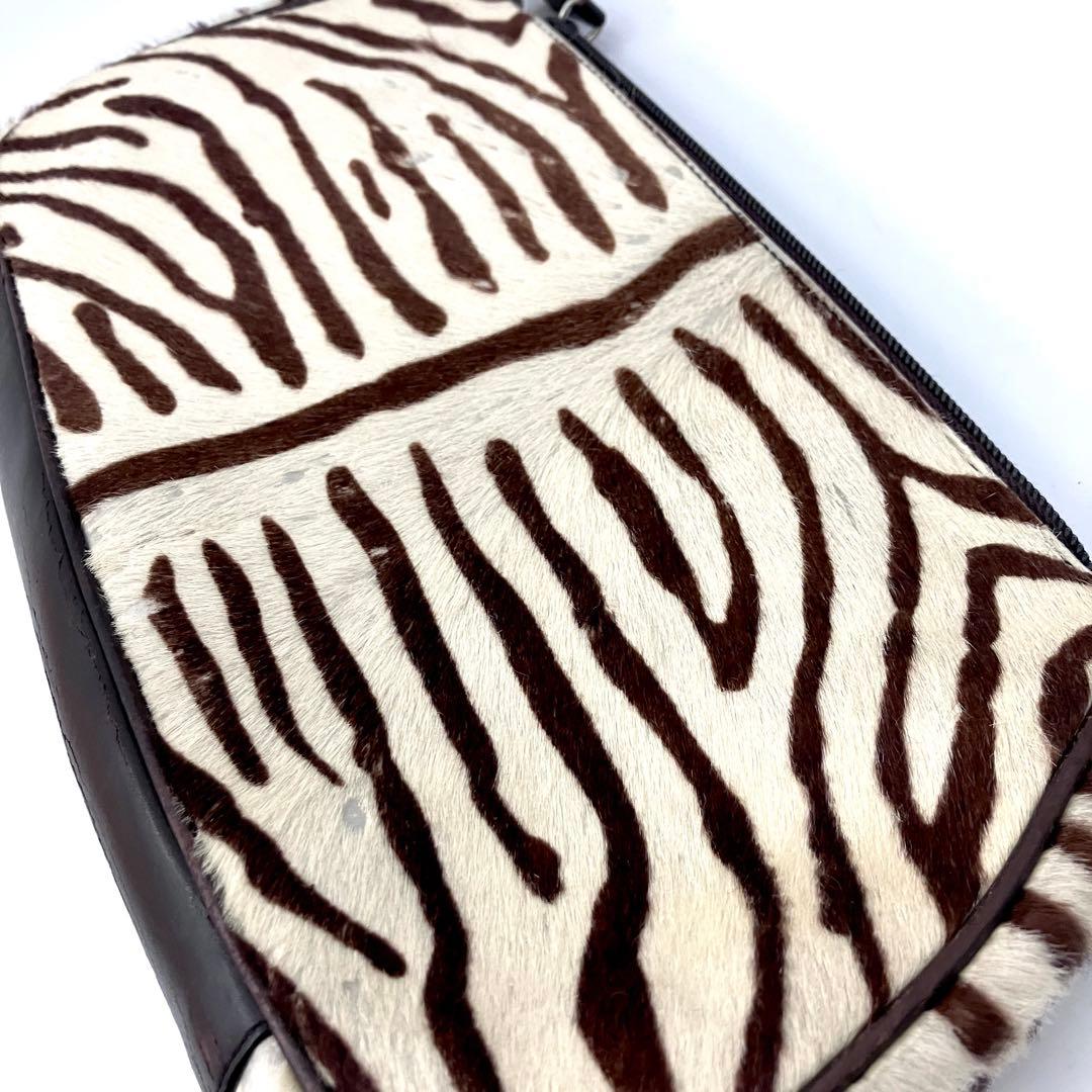 プラダ 3328 ハンドショルダーバッグ ハラコ×レザー ギャランティカード有