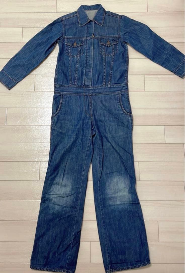 エヴィス　EVISU メンズオーバーオール　ジーンズ　デニム