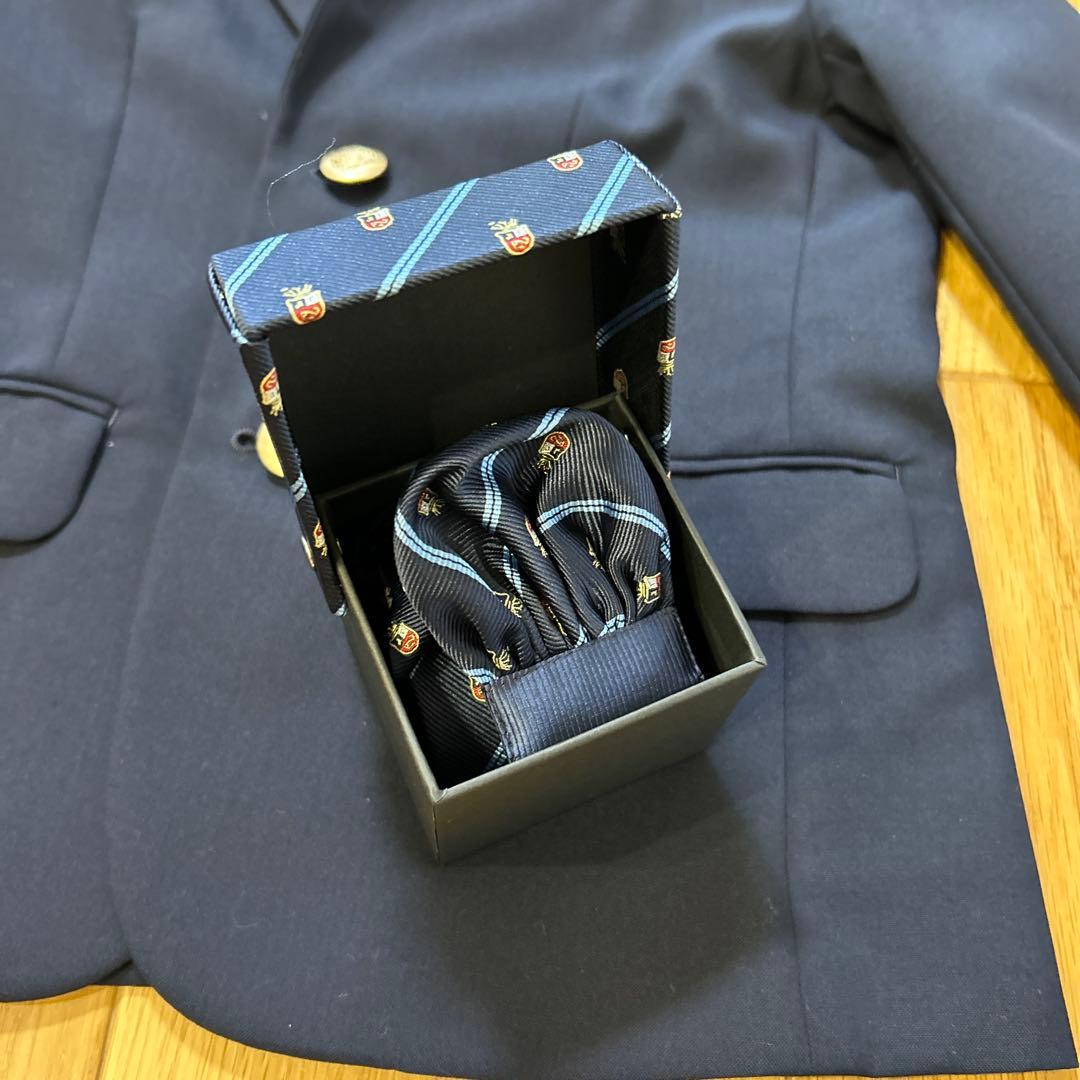 ユナイテッドアローズ　ネイビー フォーマルスーツ 130cm シャツネクタイ付き