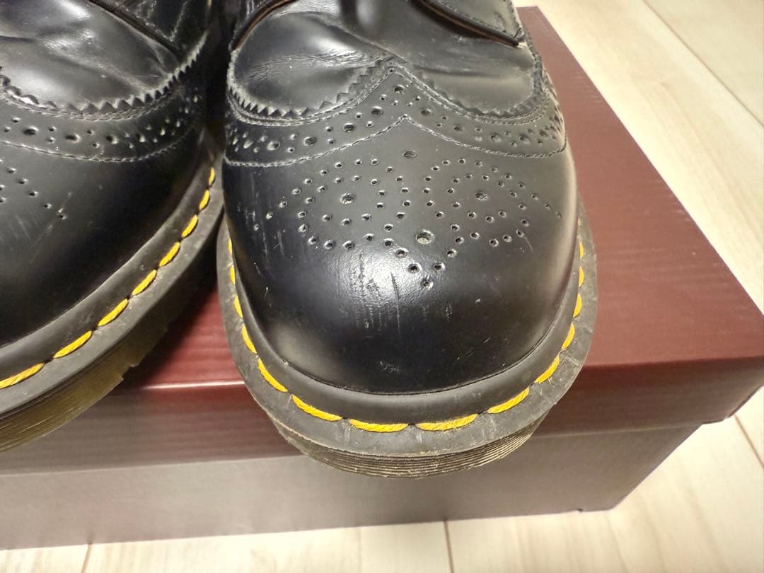 コムデギャルソンオムドゥ×Dr.Marten ウィングチップ革靴 箱無し