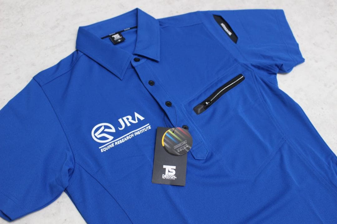 【珍品】　JRA　中央競馬　スタッフ　支給　非売品　ポロシャツ　ロイヤルブルー