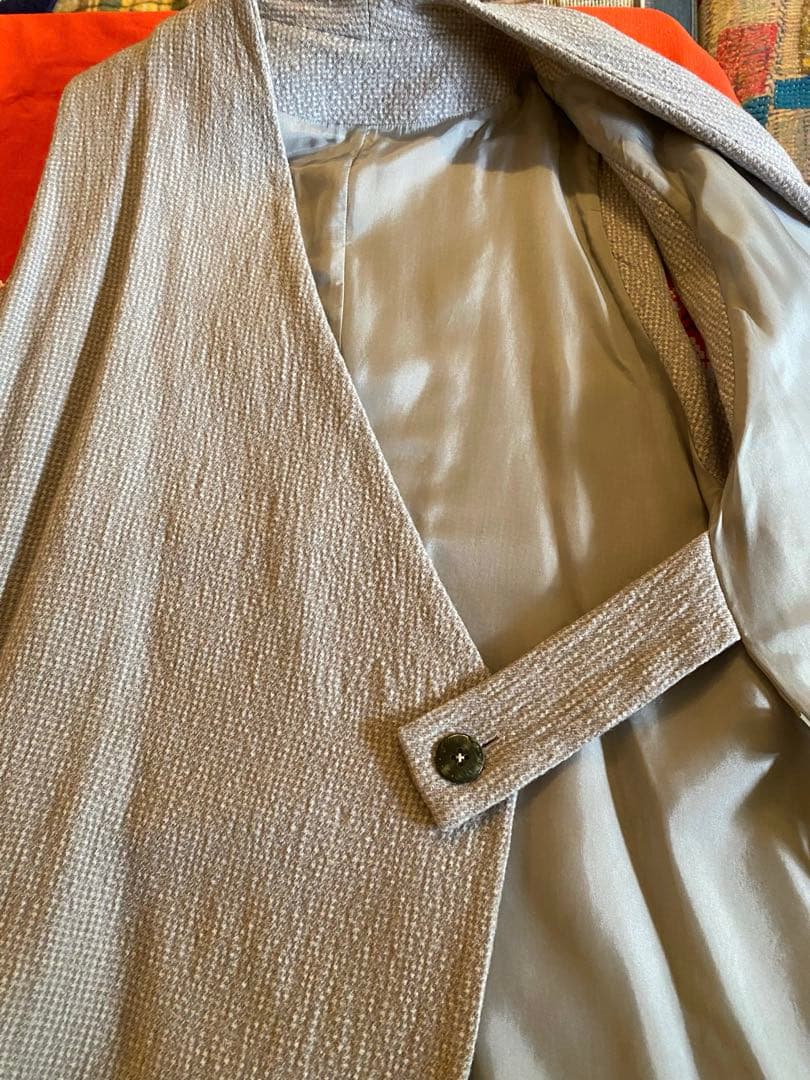 ババグーリ　ウールリネンロングジレ　ヨーガンレール