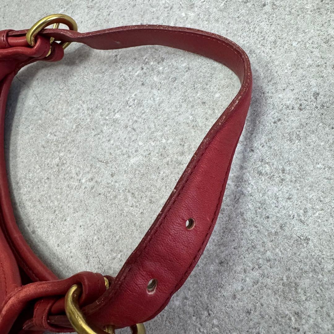 90s USA製 オールドコーチ ハンドバッグ 4106 レッド