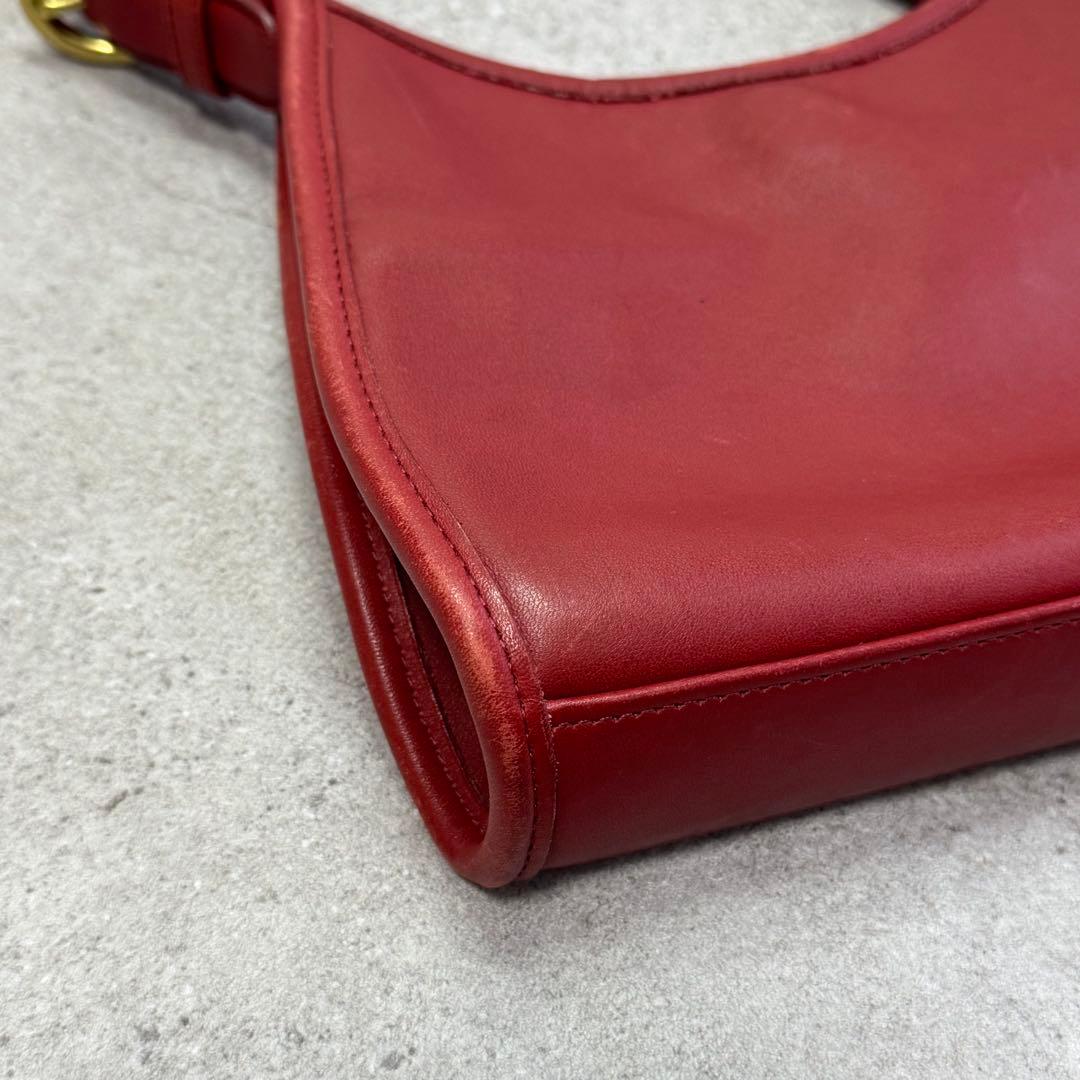 90s USA製 オールドコーチ ハンドバッグ 4106 レッド