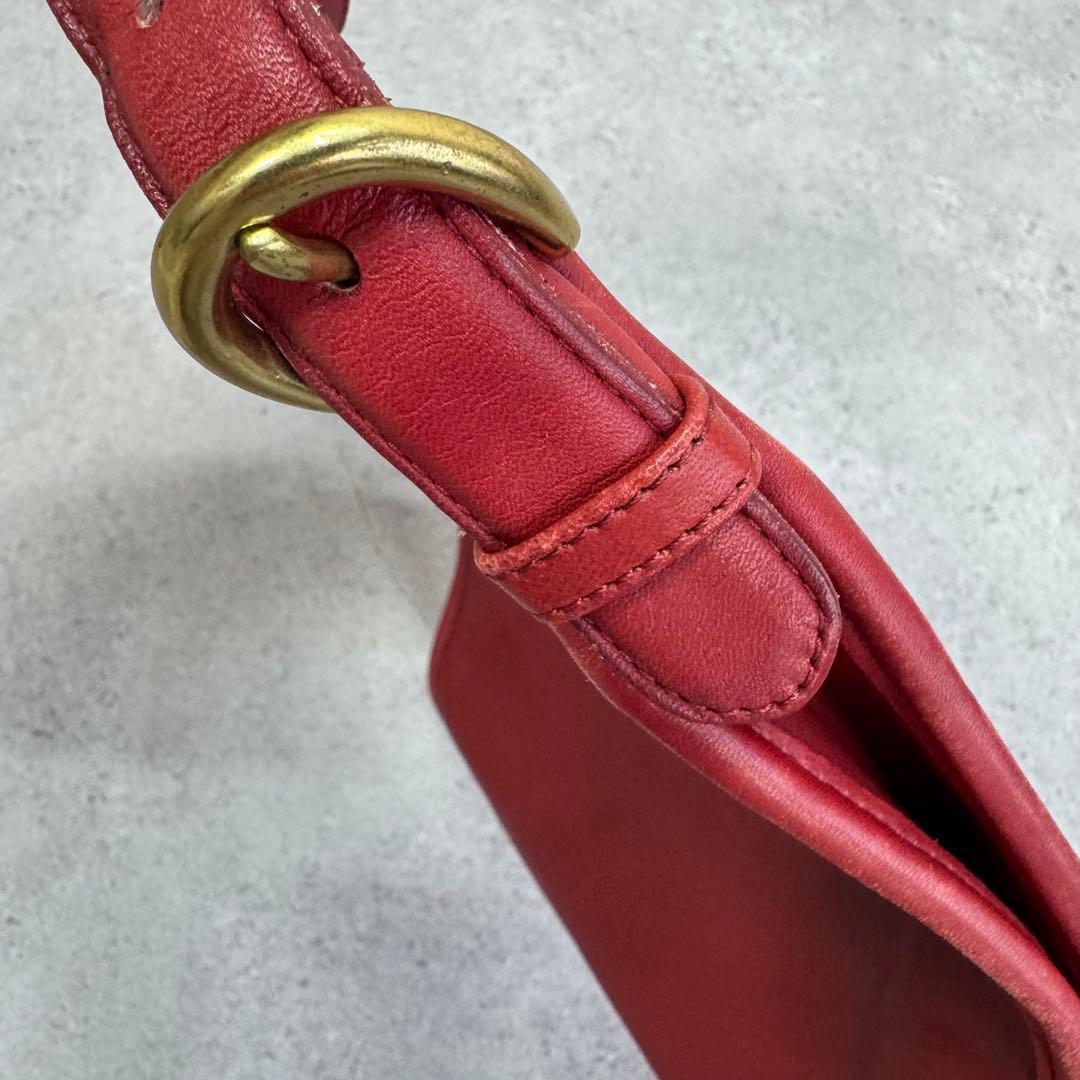 90s USA製 オールドコーチ ハンドバッグ 4106 レッド