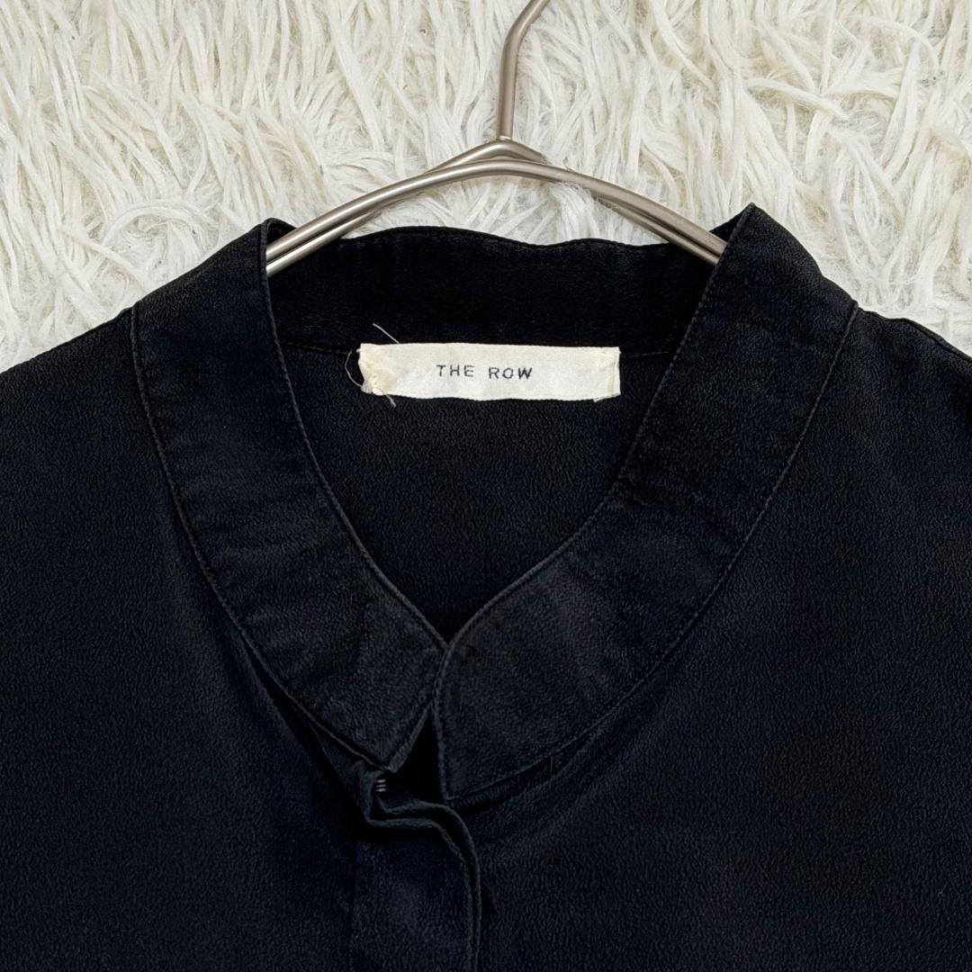 16255✨ザ ロウ シルクノースリーブ チュニック 黒 ブラック M