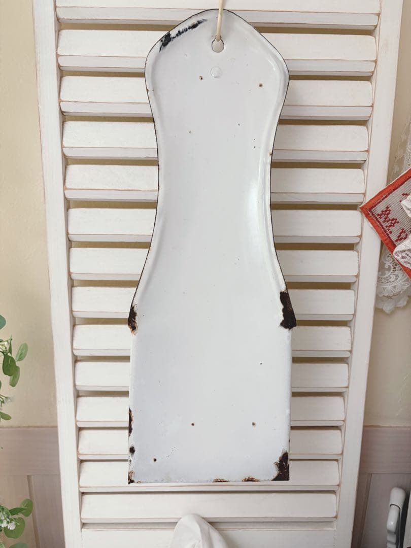 アンティーク☆ホーローブラシホルダー　イギリス