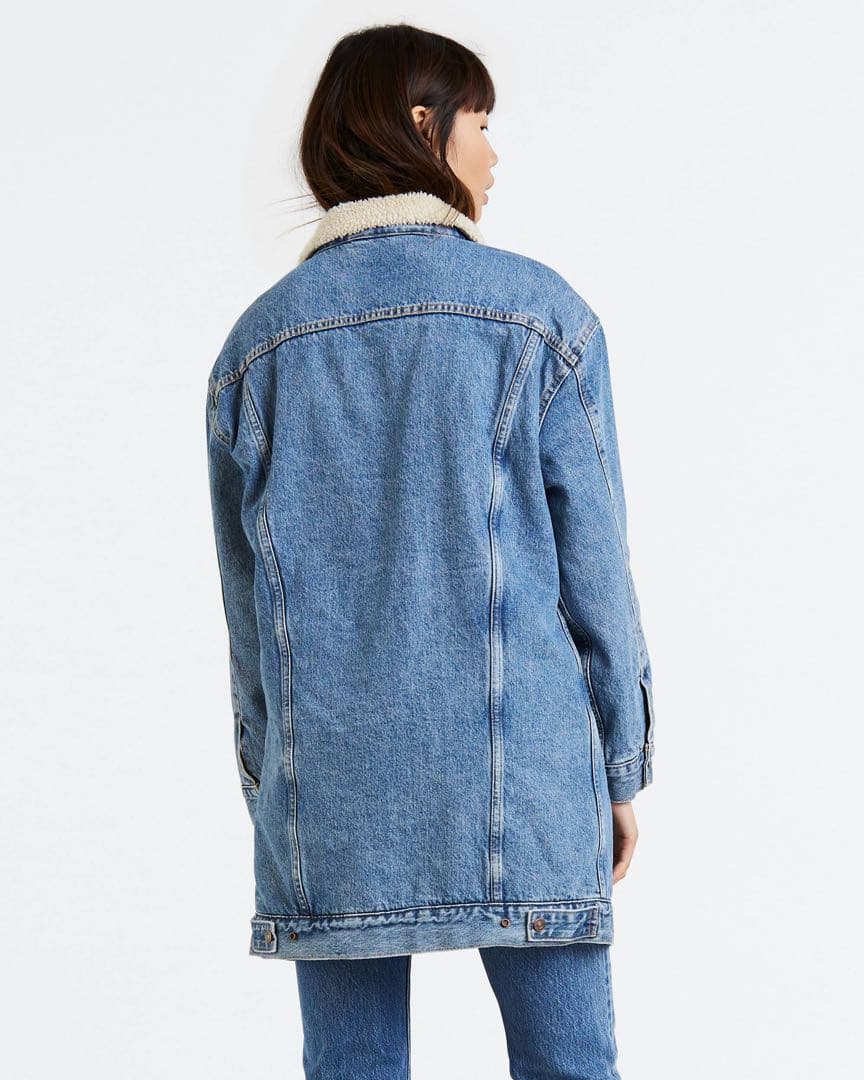 新品未使用★リーバイスプレミアムデニムジャケットボアジャケットロング丈