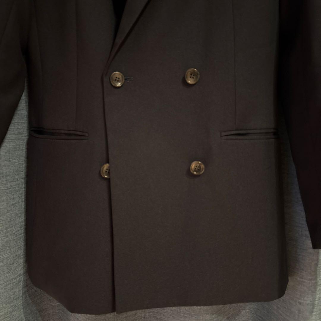 【美品】SUIT SELECT洗えるスーツセット ダブルジャケット&ワイドパンツ