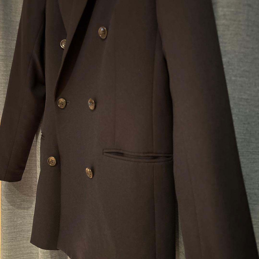 【美品】SUIT SELECT洗えるスーツセット ダブルジャケット&ワイドパンツ