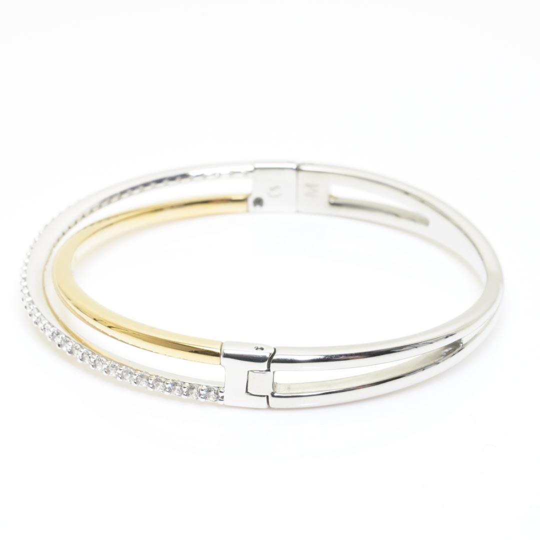 美品 スワロフスキー バングル Hyperbola ダイアゴナル 5689720