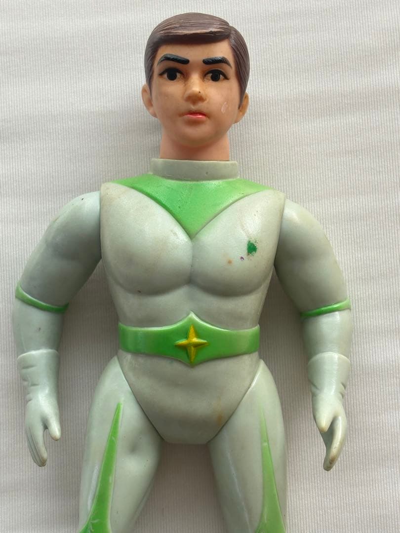 【希少】ブルマァク ミラーマン 面取れ ソフビ 当時物 円谷プロ マスクなし