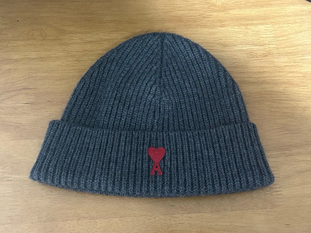 アミパリス ニット帽 グレー