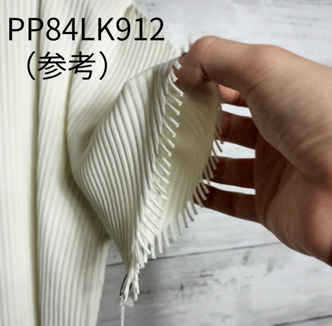 プリーツプリーズ フリンジ 半袖カットソー ホワイト 美品