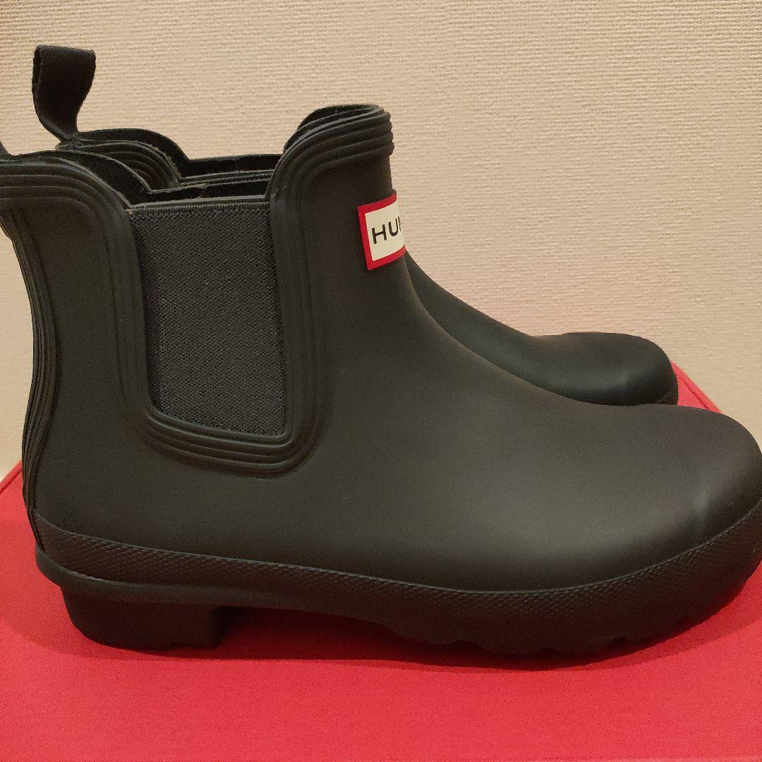 【新品】HUNTER ニューフィットオリジナルチェルシー　レインブーツ 23cm