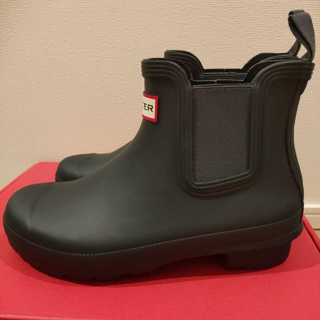 【新品】HUNTER ニューフィットオリジナルチェルシー　レインブーツ 23cm