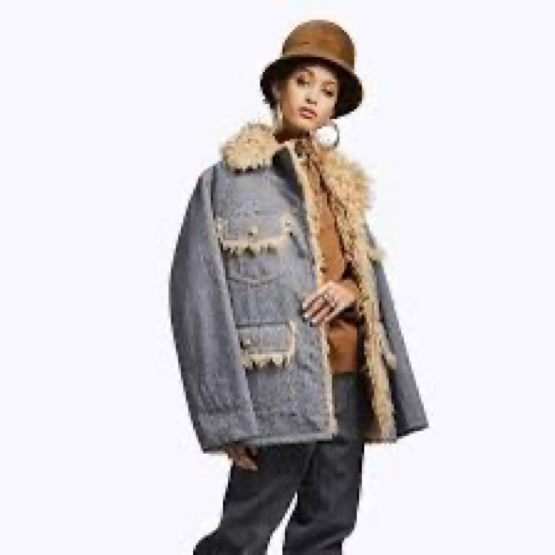 MARC JACOBS デニムファー ジャケットコート y2k