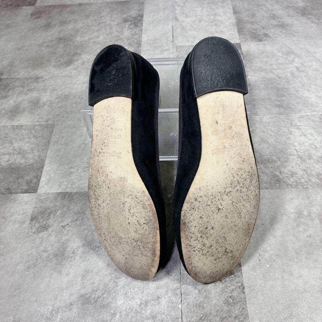【良品】✨repetto バレエシューズ　フラットパンプス　BK 23cm