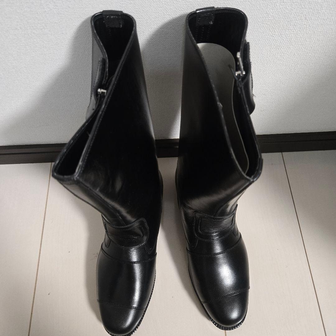 新品　king　crown キングクラウン　ブーツ　白バイ 25.5 ノサックス