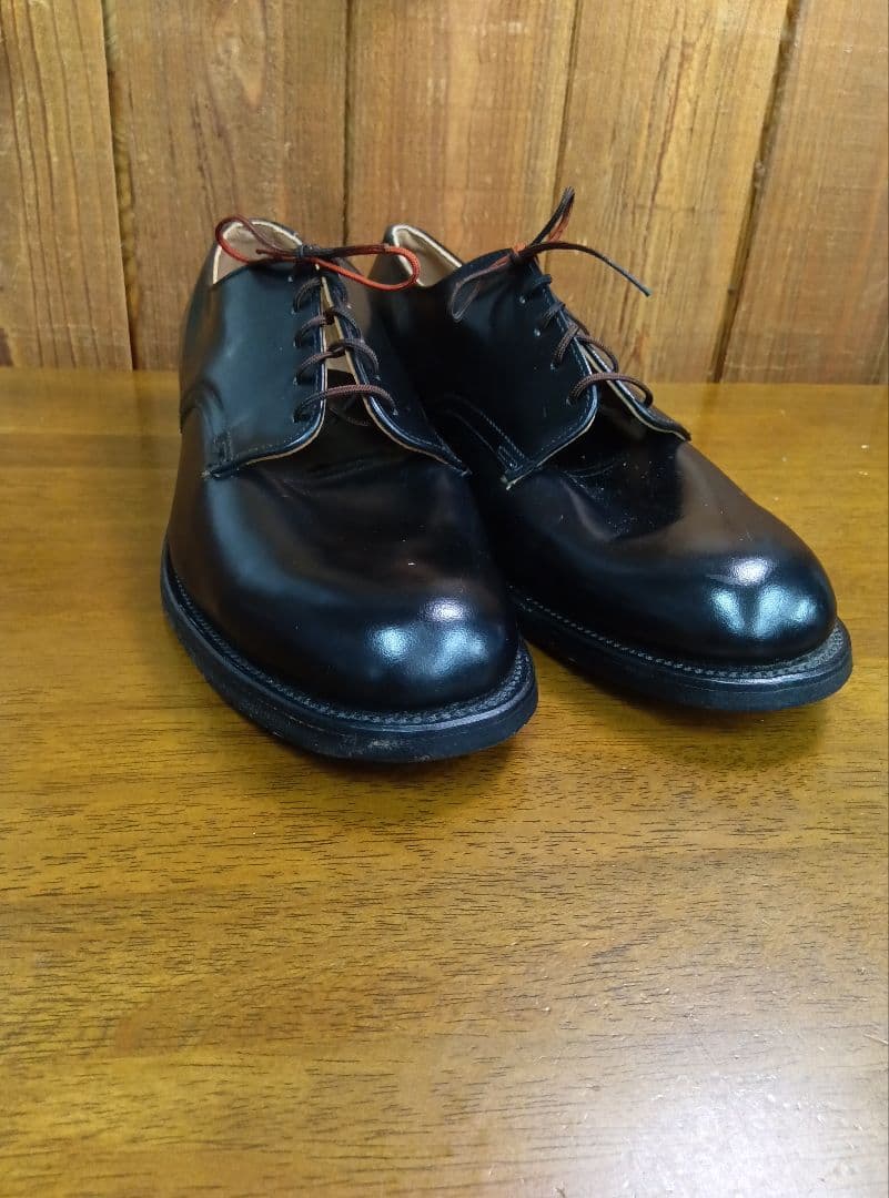 デッド 70s US NAVY USN サービス シューズ ミリタリー 米軍 黒