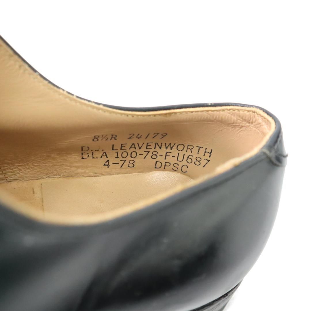 デッド 70s US NAVY USN サービス シューズ ミリタリー 米軍 黒