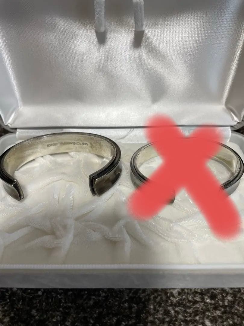 ティファニー シルバー チタン 1837 バングル ブレスレット カフ